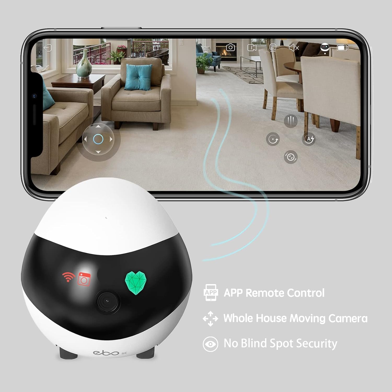 SE Familybot 1080P Smart Pet Camera Robot