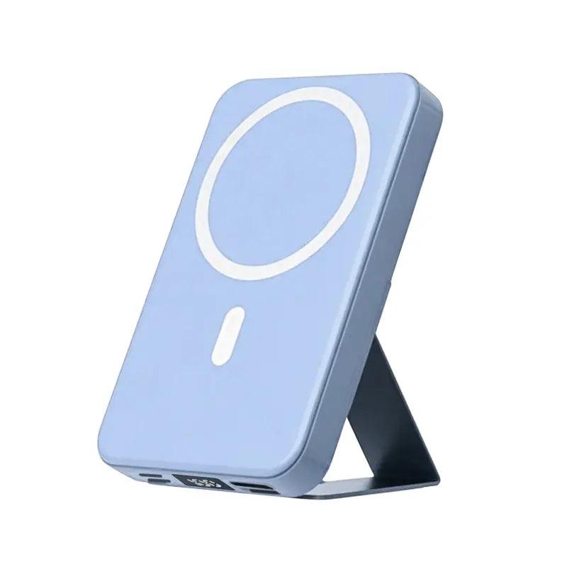 【Fathersdaygift】 10000Mah Magnetic Power Bank Wireless Portable Charger with USB-C Cable LED Display Foldable Battery Pack for Iphone17/ 16/15/14/13/12/Pro/Pro Max Series Charging Compact Silicone Black Chargeable Smartphone