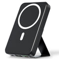 【Fathersdaygift】 10000Mah Magnetic Power Bank Wireless Portable Charger with USB-C Cable LED Display Foldable Battery Pack for Iphone17/ 16/15/14/13/12/Pro/Pro Max Series Charging Compact Silicone Black Chargeable Smartphone